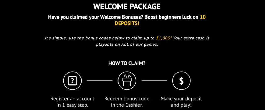Slotland Casino Welcome Package explained