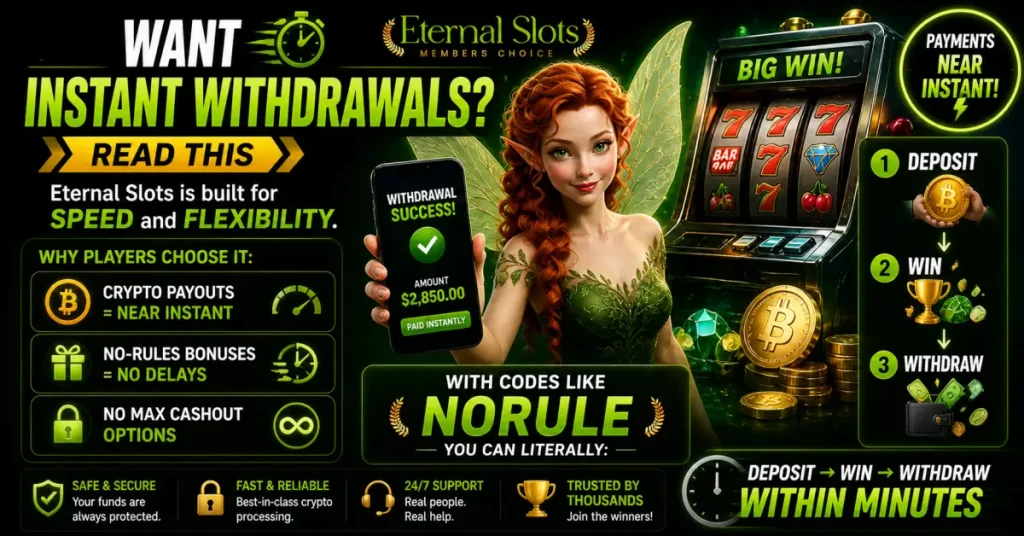 Eternal Slots Instant Withdrawals