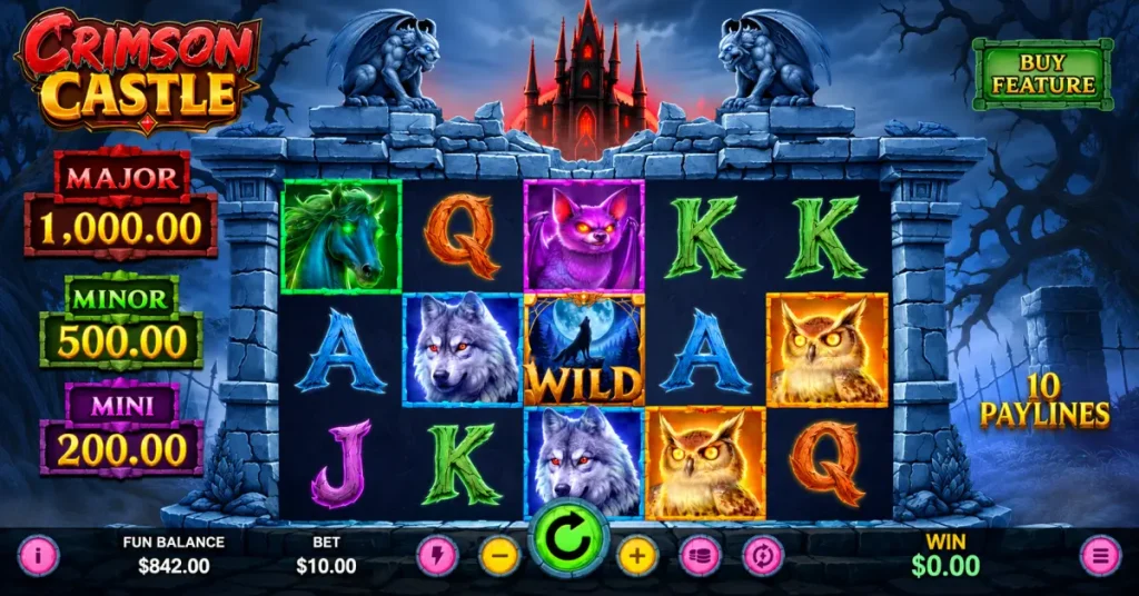 Crimson Castle slot view