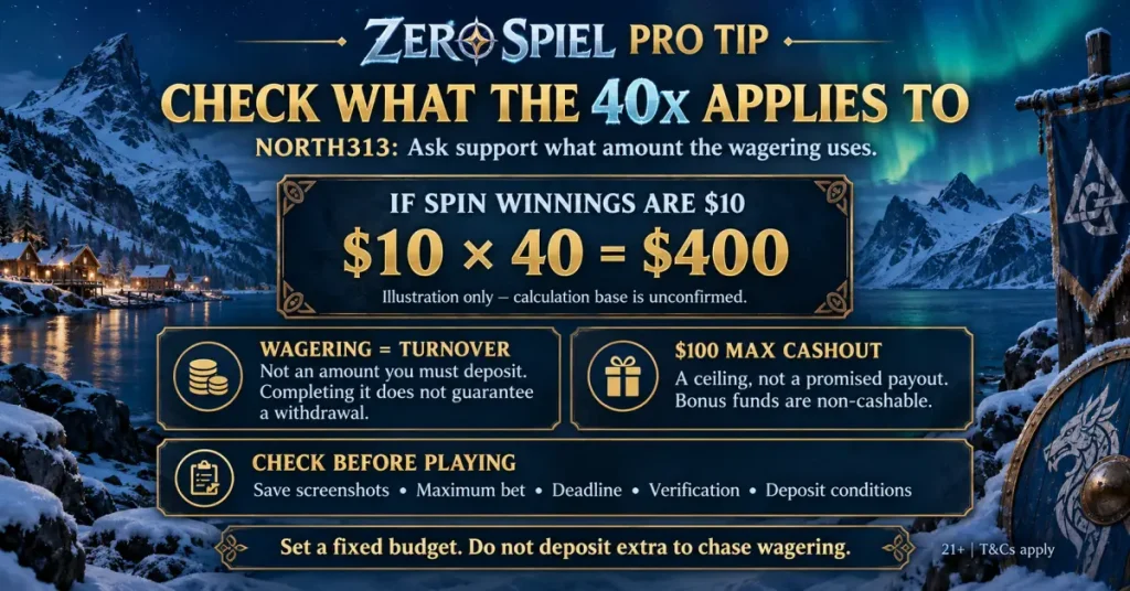 Zero Spiel 40x wagering guide