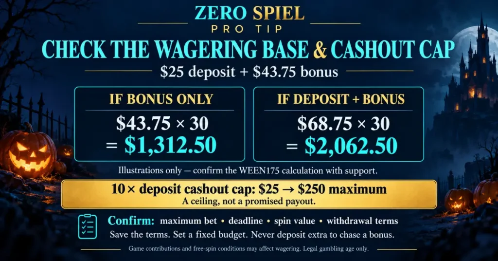 Zero Spiel bonus wagering and cashout guide